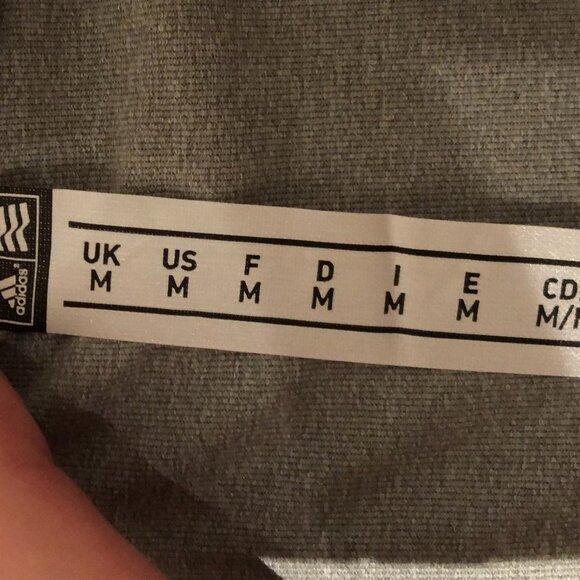 Adidas Golf Athletic 4 Button Collared Sh Slv Polo Shirt Grey & White Sz M NWT - Picture 7 of 11